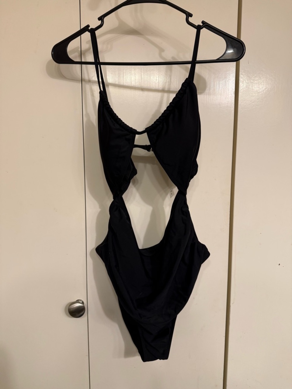 Black Cutout One-Piece Swimsuit